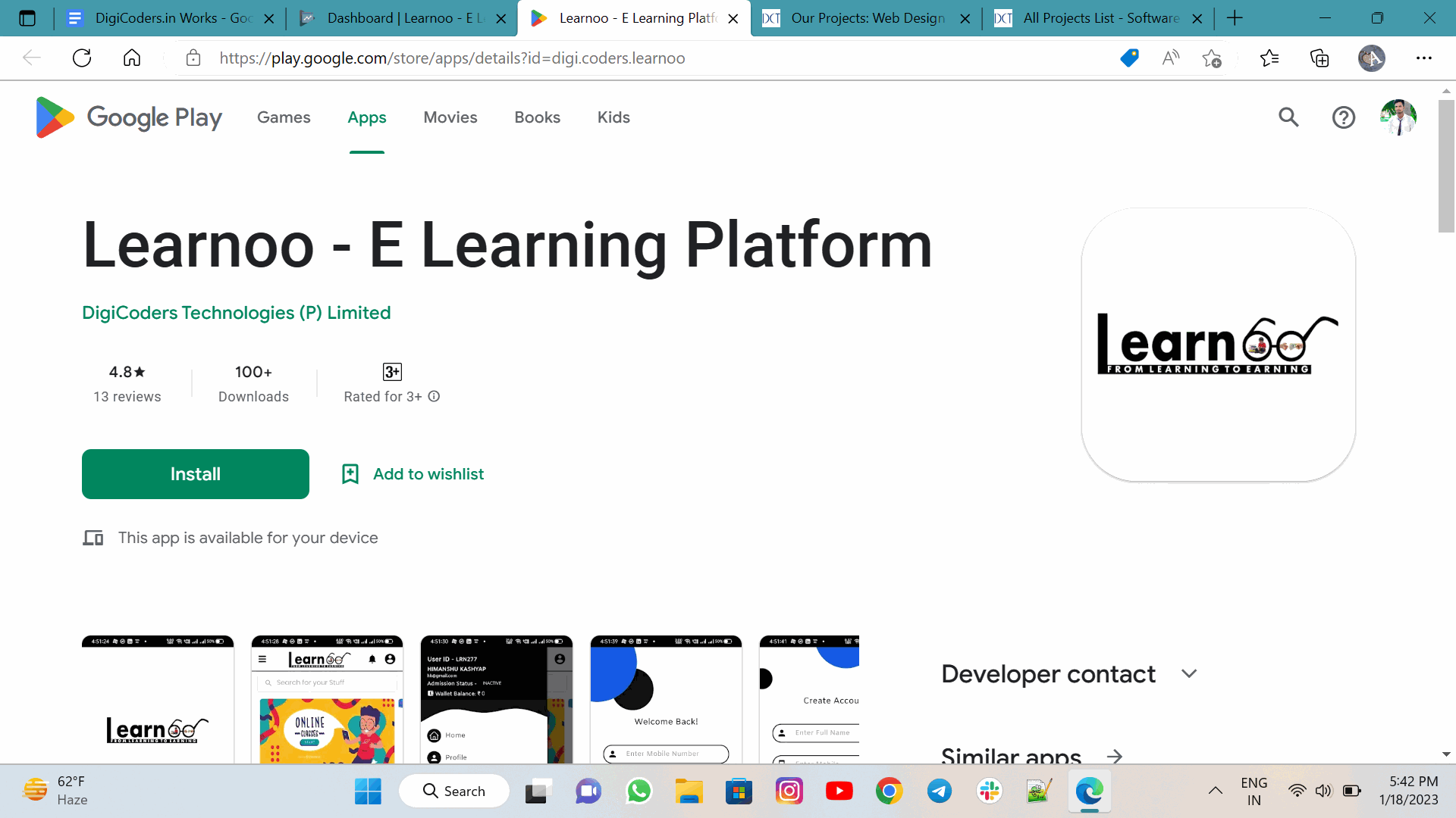 Learnoo - E Learning Platform