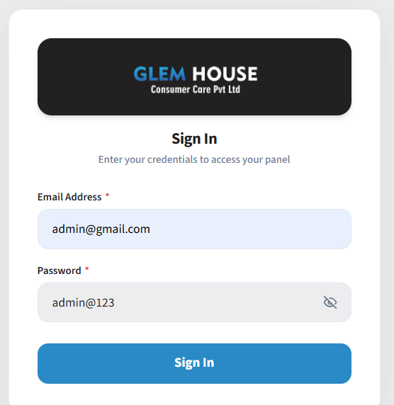 Billing Software Glem House