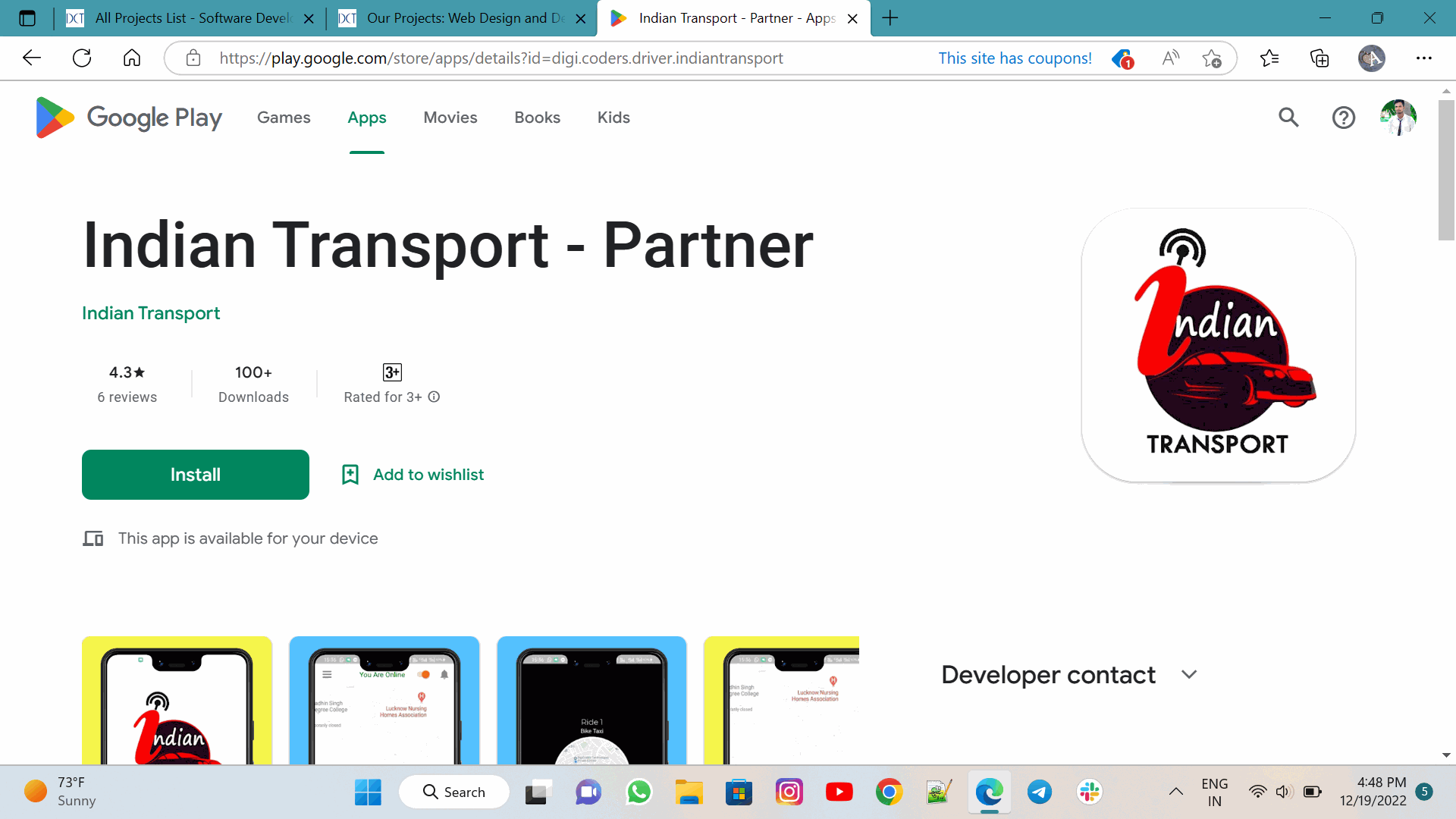 Indian Transport - Partner